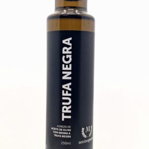 Botella de aceite de oliva virgen extra con aroma a trufa negra