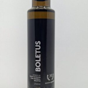 Botella de aceite de oliva virgen extra con aroma a boletus